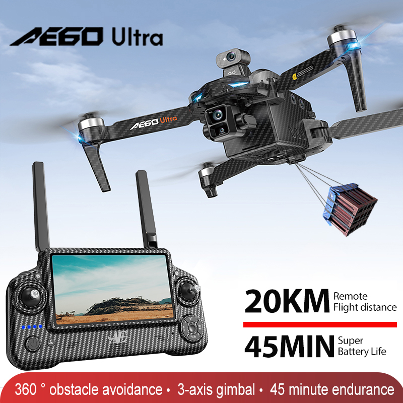 Drone Kit Professional - โดรน AE60 GPS ระดับมืออาชีพ กล้อง 8K
